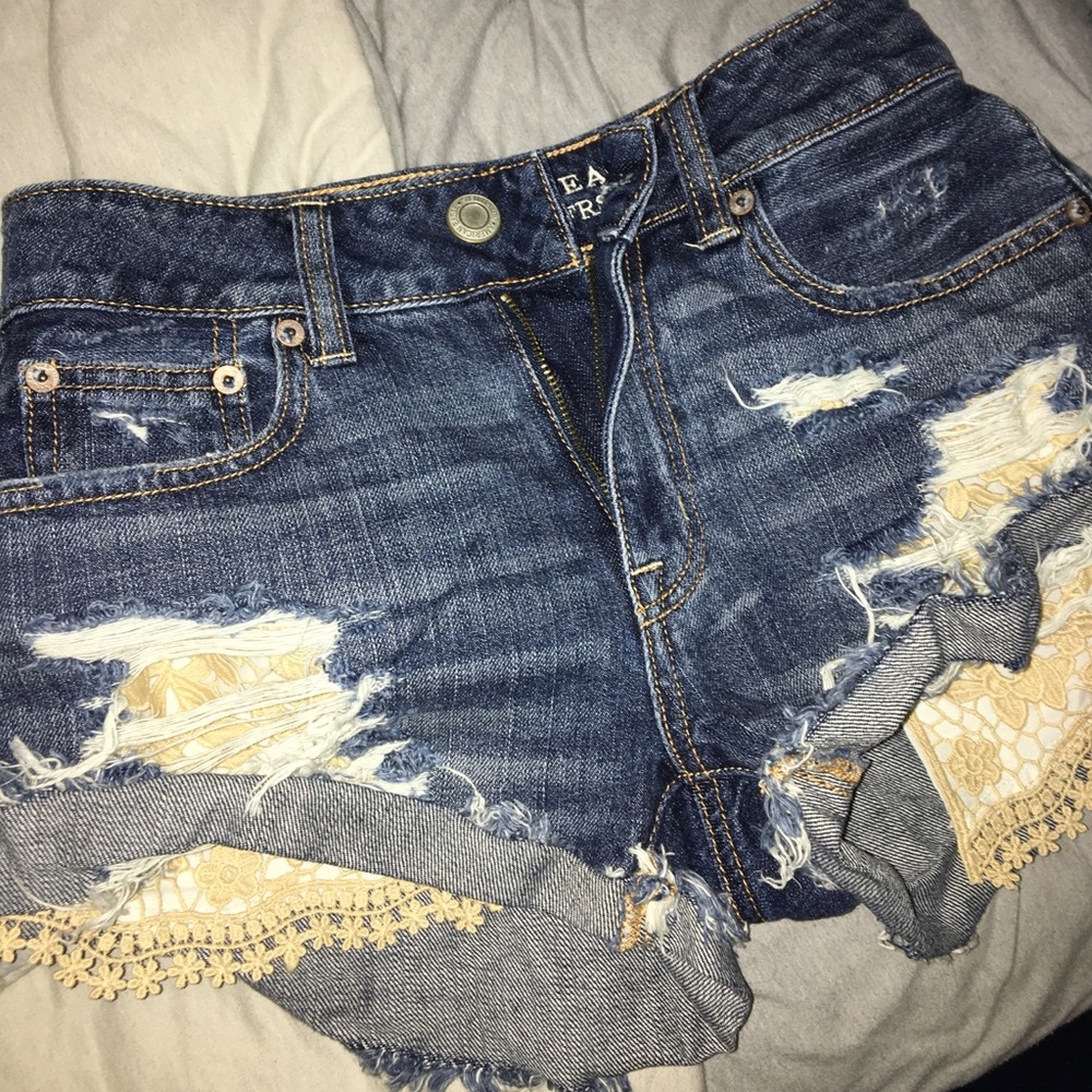 American eagle jean shorts